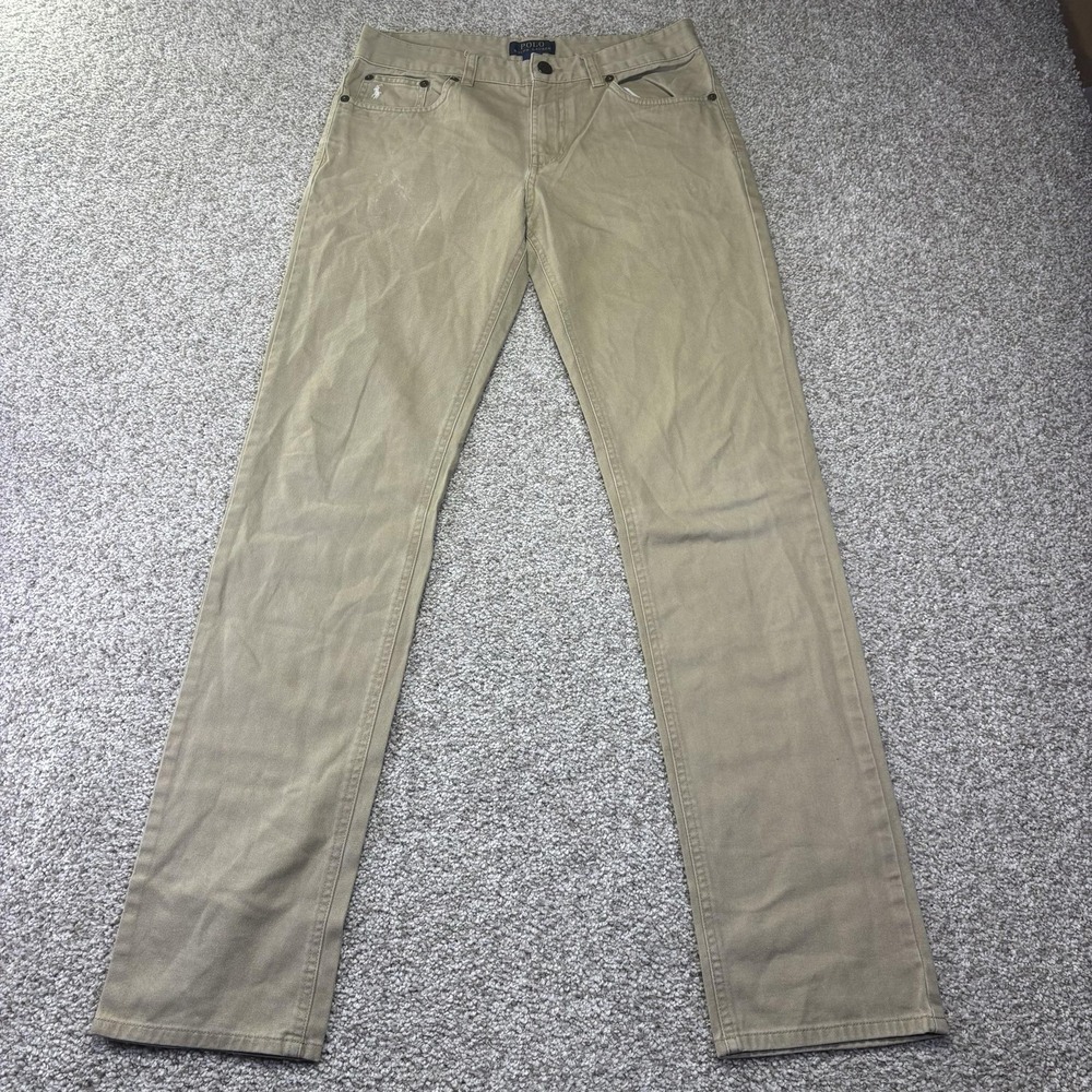 Polo Ralph Lauren Pants Boys 16 Beige Khaki Chino Regular Fit Casual School